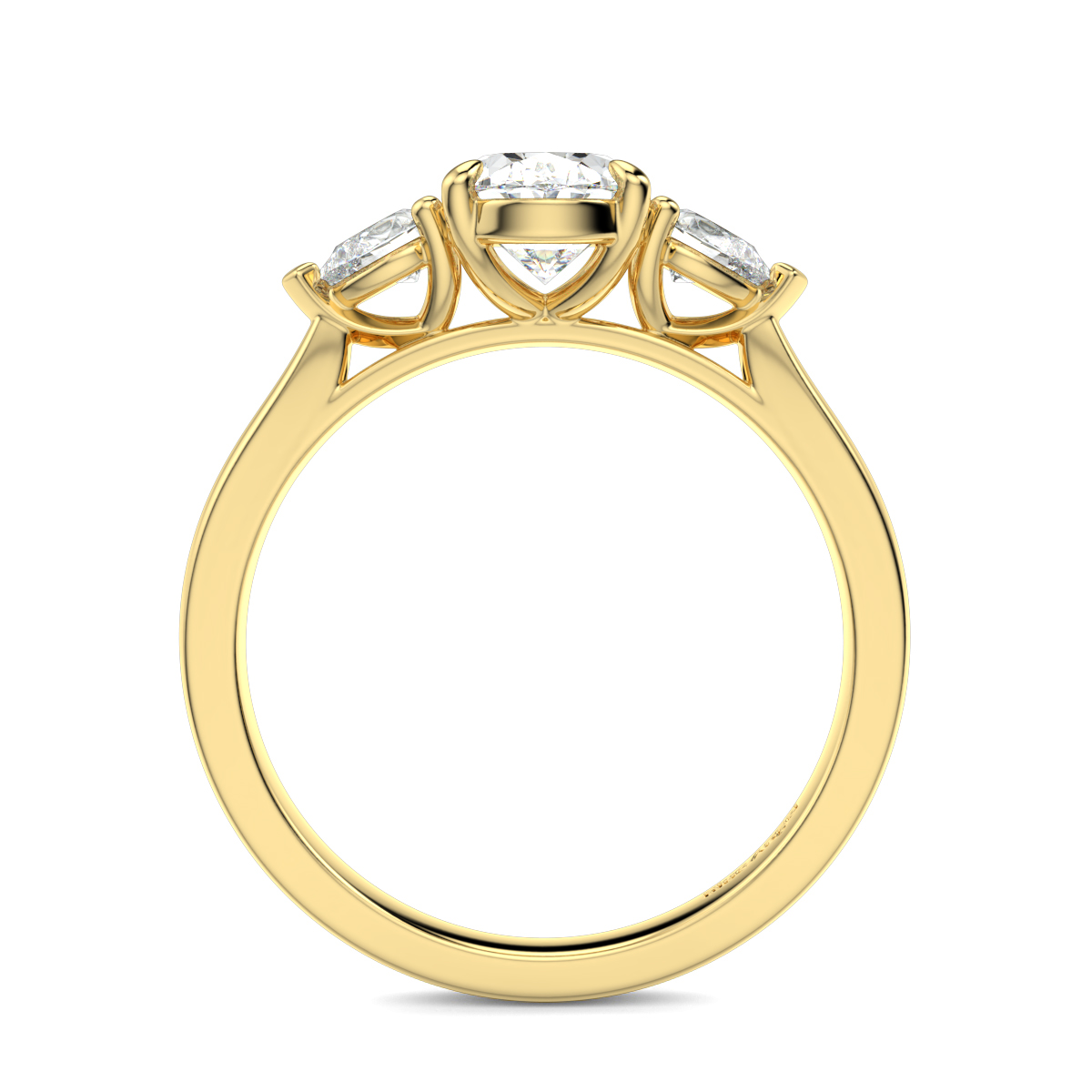 Oval With Pear Trilogy Ring