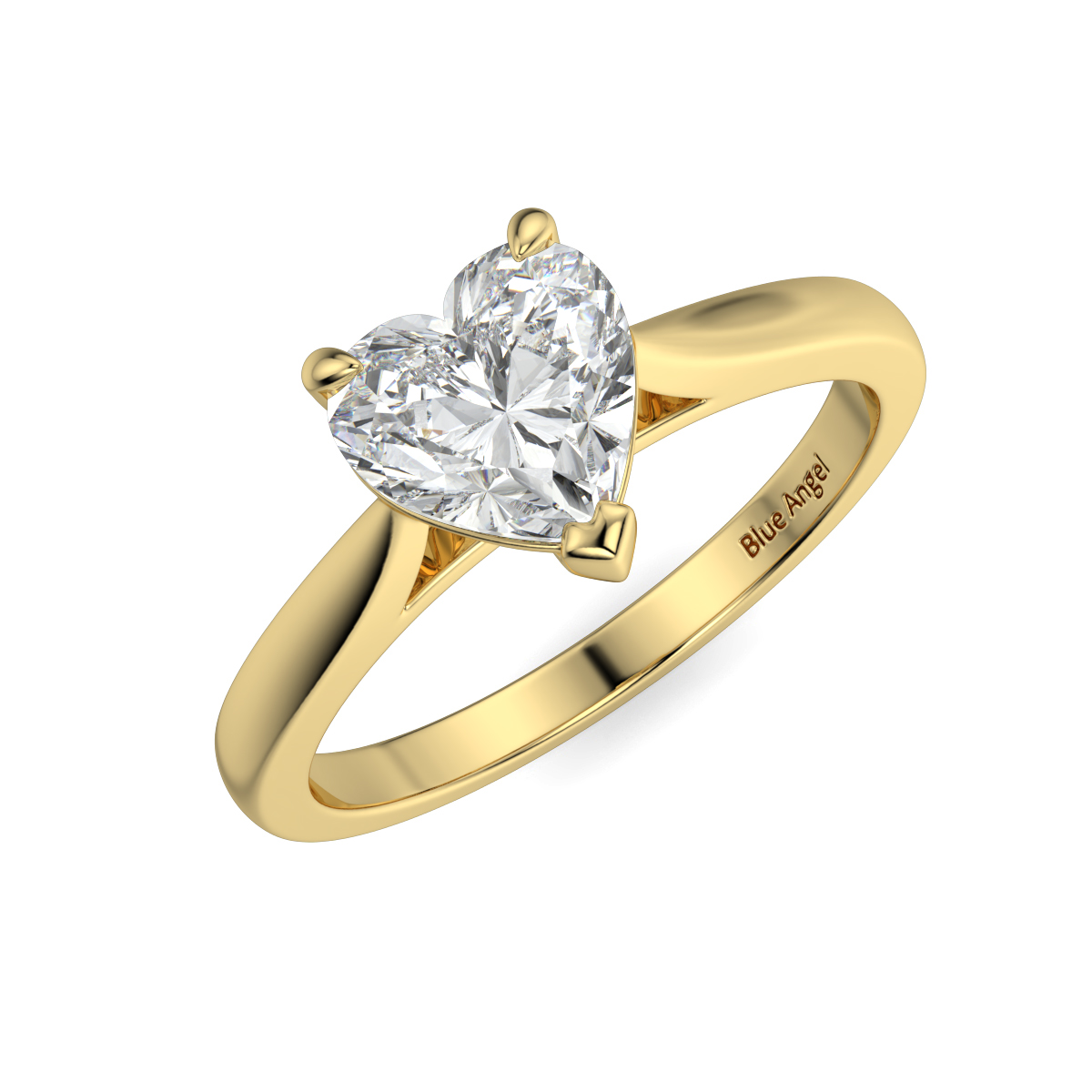 Solitaire Heart Shape Engagement Ring